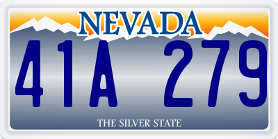 NV license plate 41A279