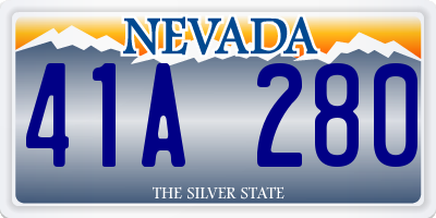 NV license plate 41A280
