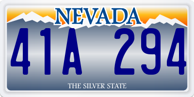 NV license plate 41A294
