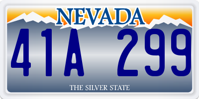 NV license plate 41A299