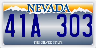 NV license plate 41A303