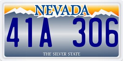 NV license plate 41A306