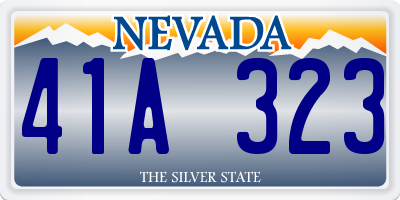 NV license plate 41A323