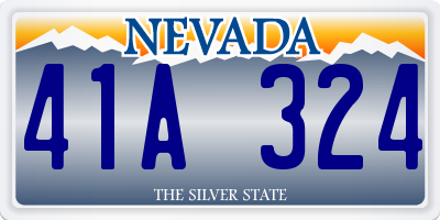 NV license plate 41A324