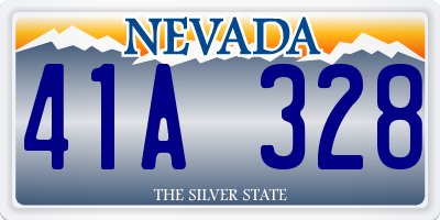 NV license plate 41A328