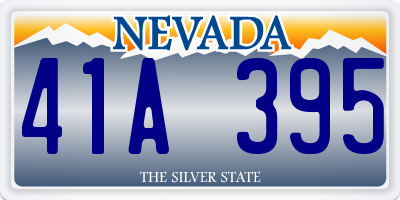 NV license plate 41A395