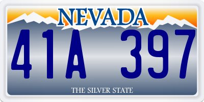 NV license plate 41A397