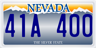 NV license plate 41A400