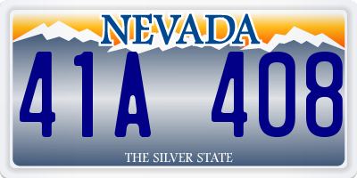 NV license plate 41A408