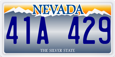 NV license plate 41A429