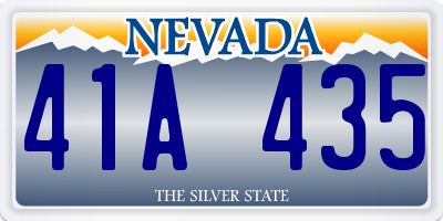 NV license plate 41A435