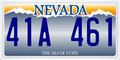NV license plate 41A461