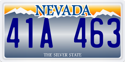NV license plate 41A463