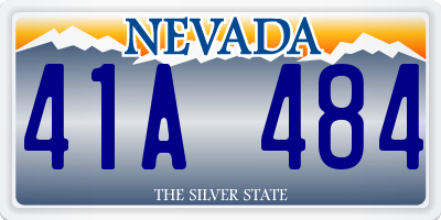 NV license plate 41A484