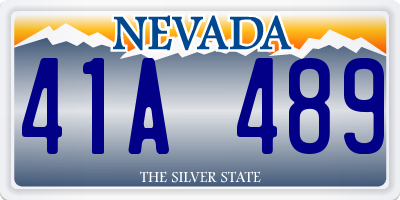 NV license plate 41A489