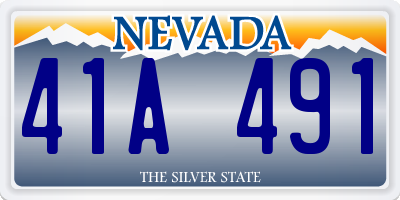 NV license plate 41A491