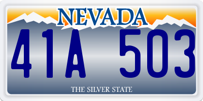 NV license plate 41A503