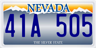 NV license plate 41A505