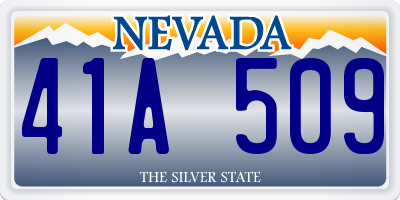 NV license plate 41A509