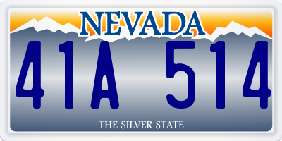 NV license plate 41A514