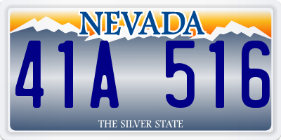 NV license plate 41A516