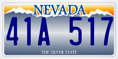 NV license plate 41A517
