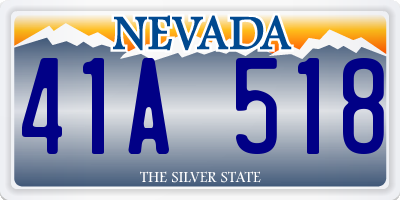 NV license plate 41A518