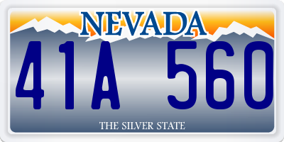 NV license plate 41A560