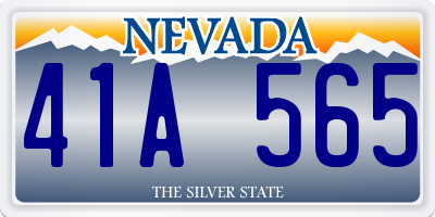 NV license plate 41A565