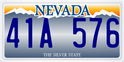NV license plate 41A576