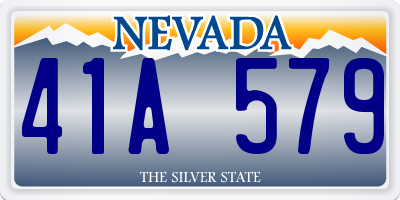 NV license plate 41A579