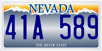 NV license plate 41A589