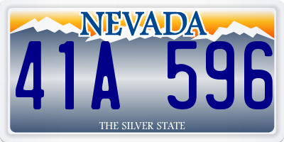 NV license plate 41A596
