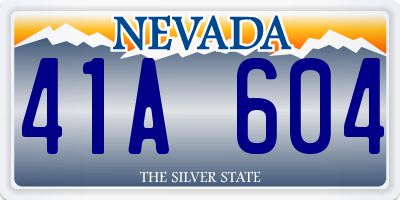 NV license plate 41A604