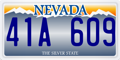 NV license plate 41A609