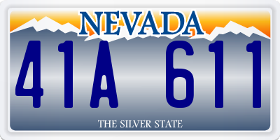 NV license plate 41A611