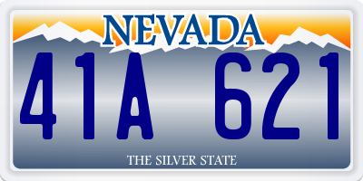 NV license plate 41A621