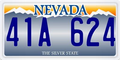 NV license plate 41A624