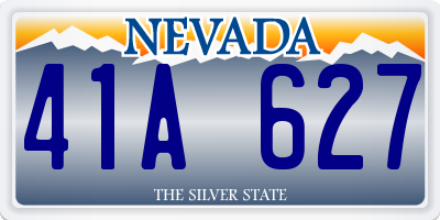 NV license plate 41A627
