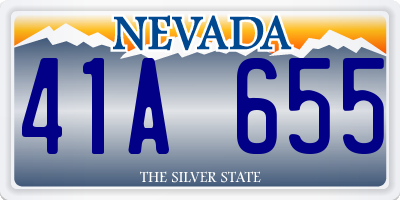 NV license plate 41A655