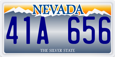 NV license plate 41A656