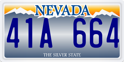 NV license plate 41A664