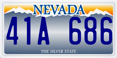 NV license plate 41A686