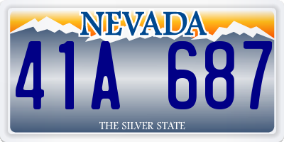 NV license plate 41A687