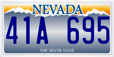 NV license plate 41A695