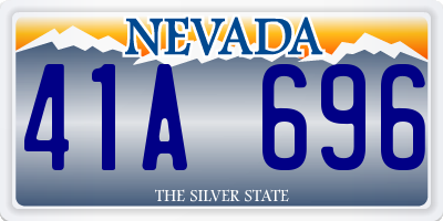 NV license plate 41A696