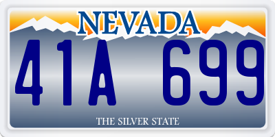 NV license plate 41A699