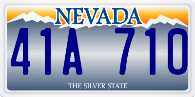 NV license plate 41A710