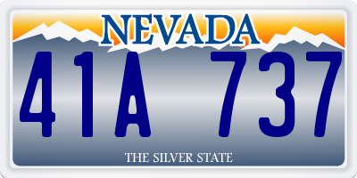 NV license plate 41A737