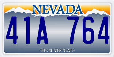 NV license plate 41A764